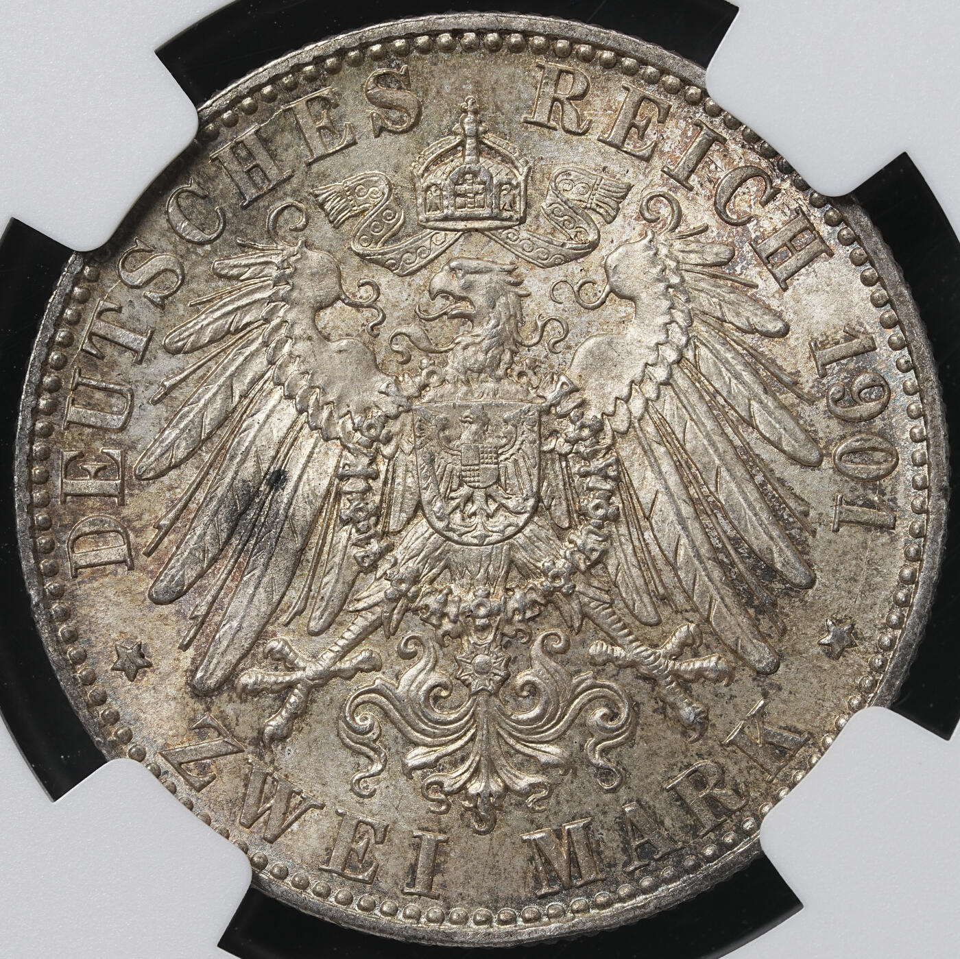 修遠堂世界钱币第六十二期 NGC MS64 1901年普鲁士建国200周年2马克银币