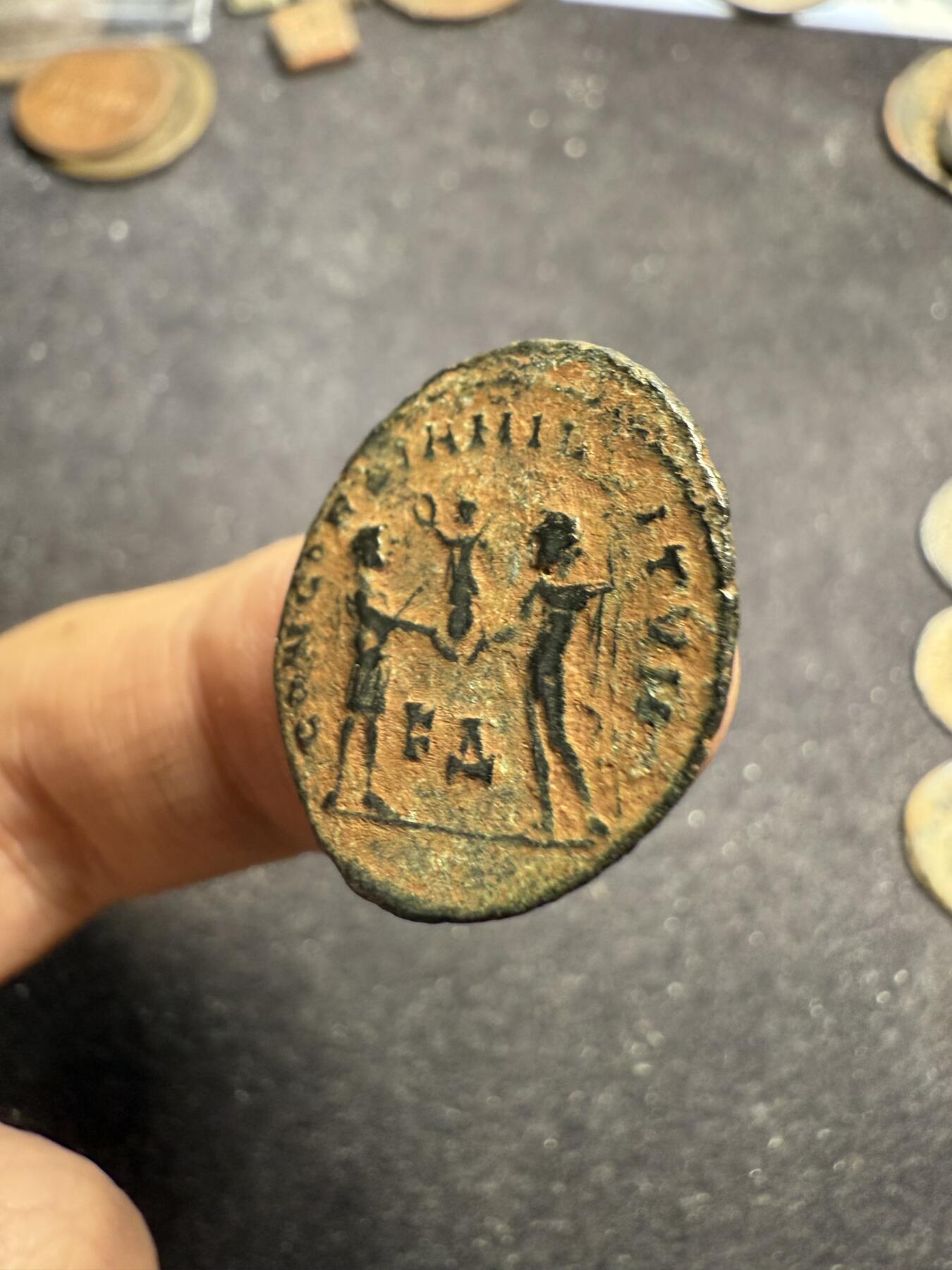 南宋泉阁俄币 外币 国币 专场第七期 古罗马 公元285-310年 副皇帝马克西米安努斯铜币 少见品种 个头偏大 好品