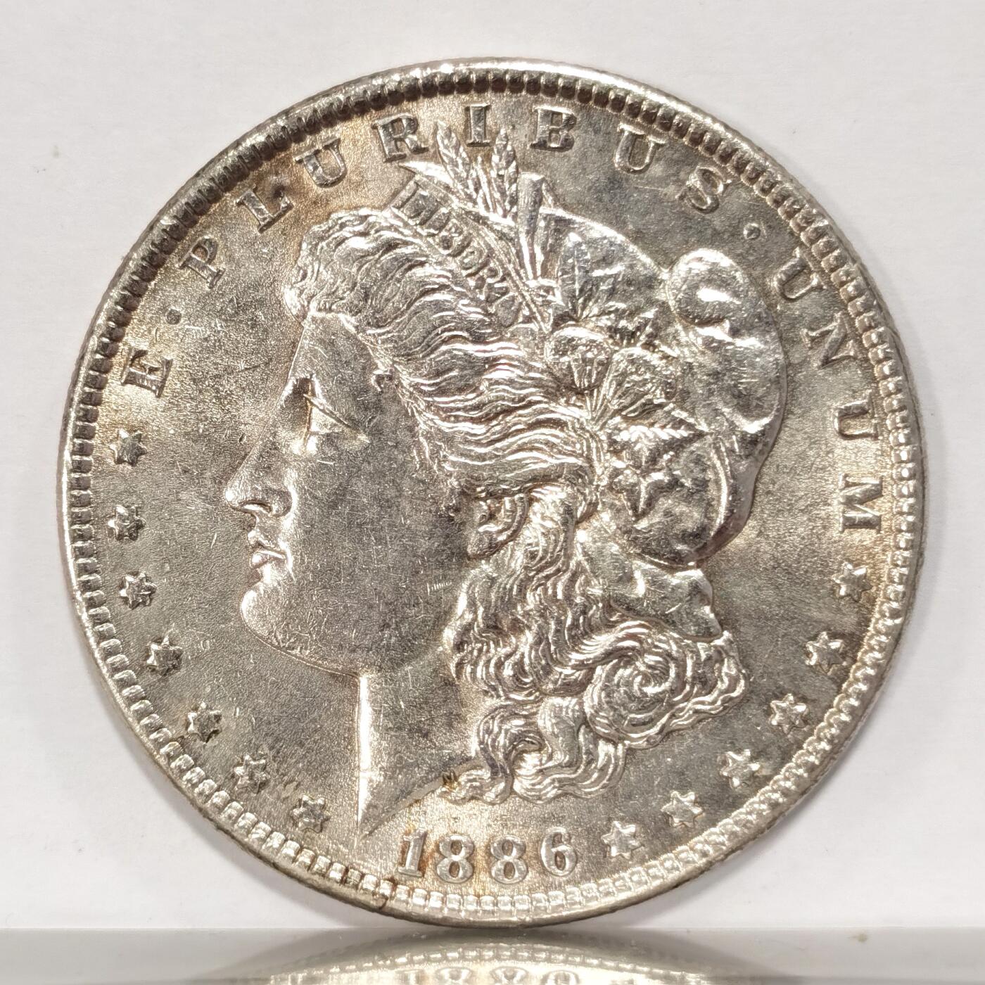 博洋堂世界钱币拍卖第115期（全场包邮） 美国1886年摩根1美元银币