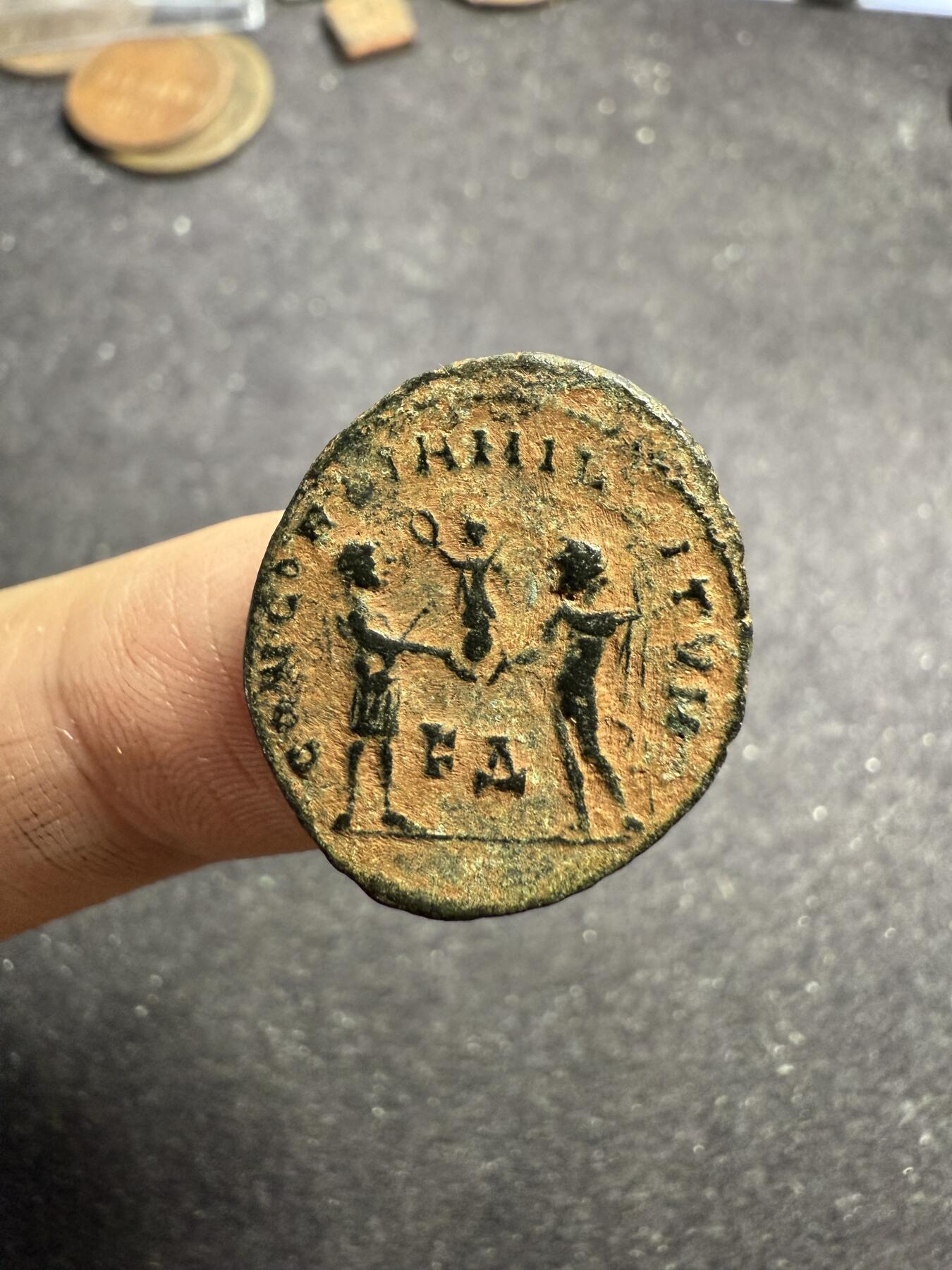 南宋泉阁俄币 外币 国币 专场第七期 古罗马 公元285-310年 副皇帝马克西米安努斯铜币 少见品种 个头偏大 好品