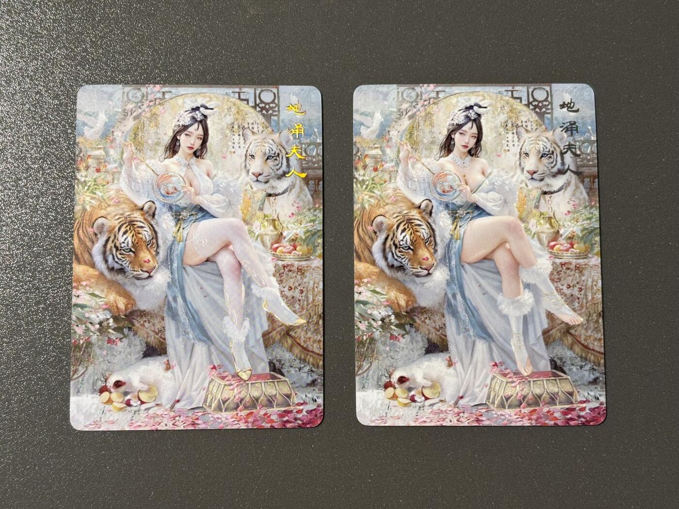 司法岛 小王子精品卡牌拍卖第九场  燎原卡牌妖姬传 刷子 地涌夫人双服饰一对 标准普卡