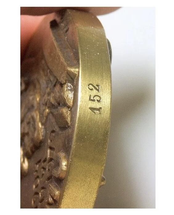 【艺术】芬兰艺术大章 科学家Leimu高浮雕精制超大铜章 60MM 182克
