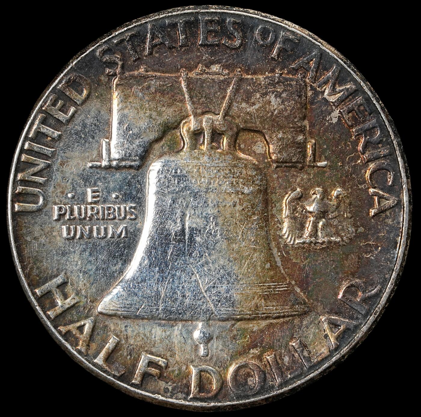 修遠堂世界钱币第六十二期 1963年美国富兰克林半美元银币 12.58g