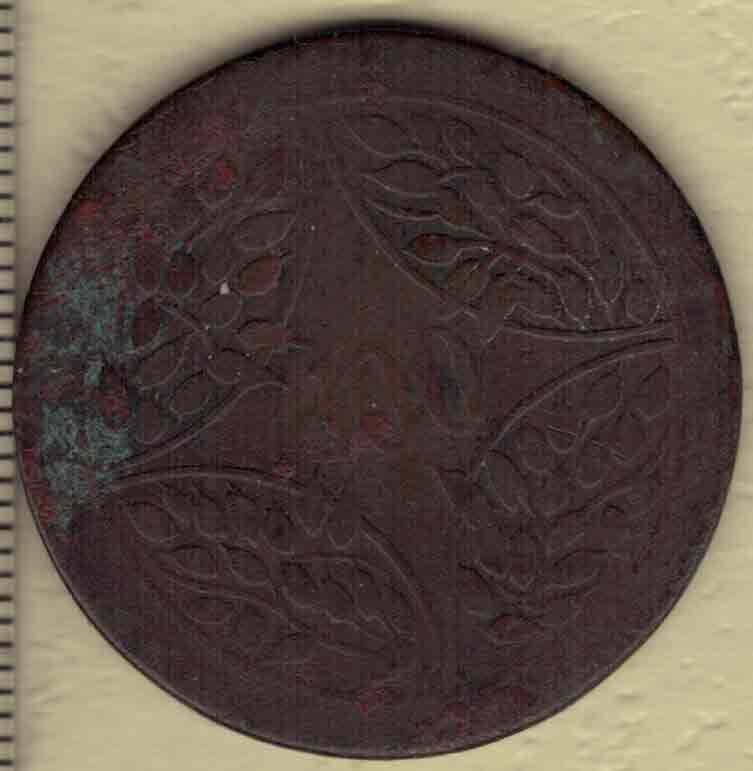 民国十五年(1926年)川字一百文嘉禾铜币 齿边(较少) 实物图