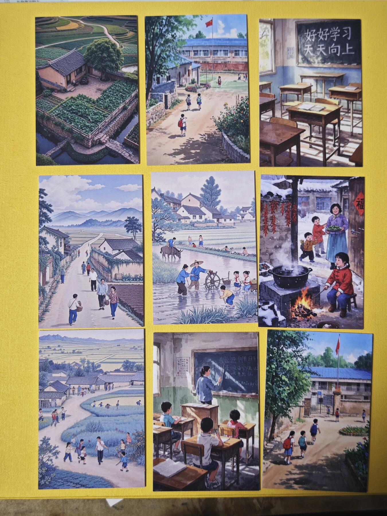 玩卡战线超级大甩拍第31期（好物、稀缺、镇册之宝） 回忆旧时光卡9张（正好9宫），800g手绘卡厚度硬卡，非常有质感