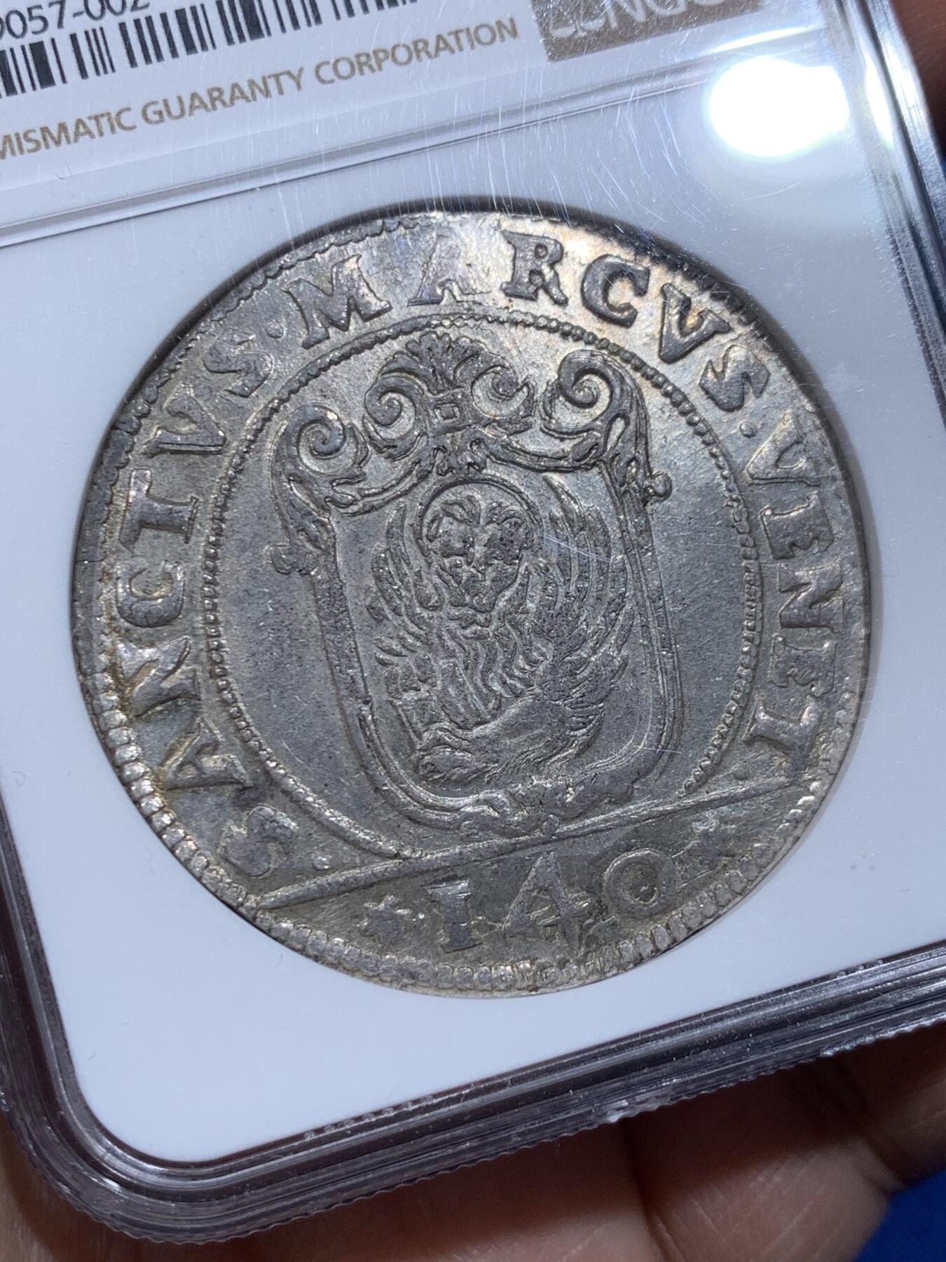 《竞宝斋》第365场 周日，周一 2场连拍 （全场包邮） NGC MS64 威尼斯1631年Scudo大银币，唯一冠军，MS64绝无仅有