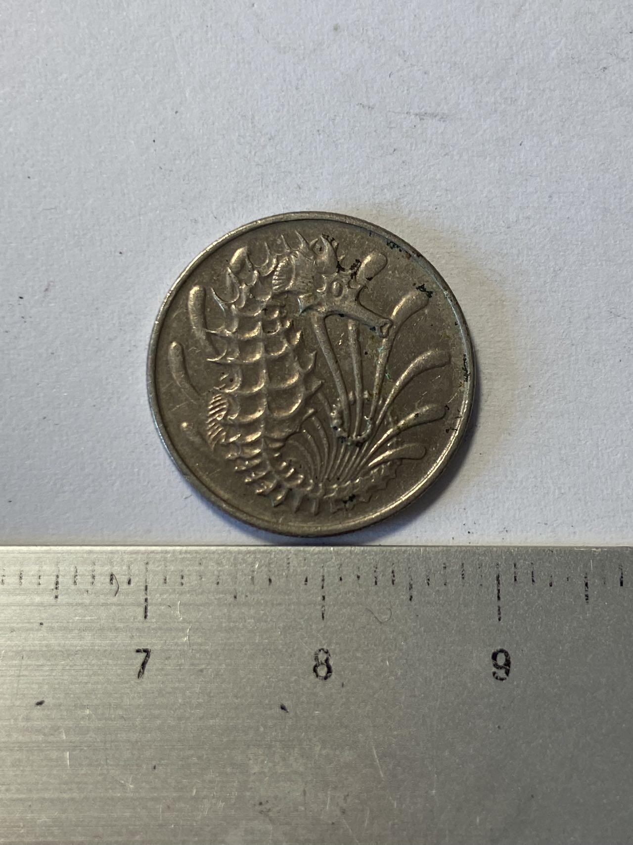 世界各国流通币纪念币等，第三期 1971年新加坡10分，好品