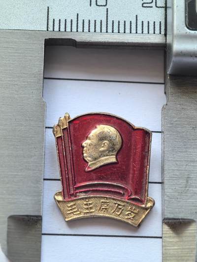 综合藏品场.喜欢出价就得！无套路无托.诚信惠友交友！自动快拍. 红色像章.直径约12MM.保真包老品相不错..实图拍摄.喜欢的朋友请出价吧！