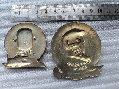 综合藏品场.喜欢出价就得！无套路无托.诚信惠友交友！自动快拍. 毛主席红色像章2枚.铝材质.保真包老.品自定.实图拍摄.喜欢的朋友请出价吧红色像章收藏..