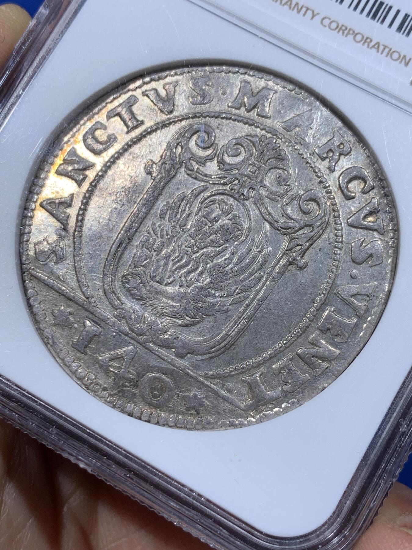 《竞宝斋》第365场 周日，周一 2场连拍 （全场包邮） NGC MS64 威尼斯1631年Scudo大银币，唯一冠军，MS64绝无仅有