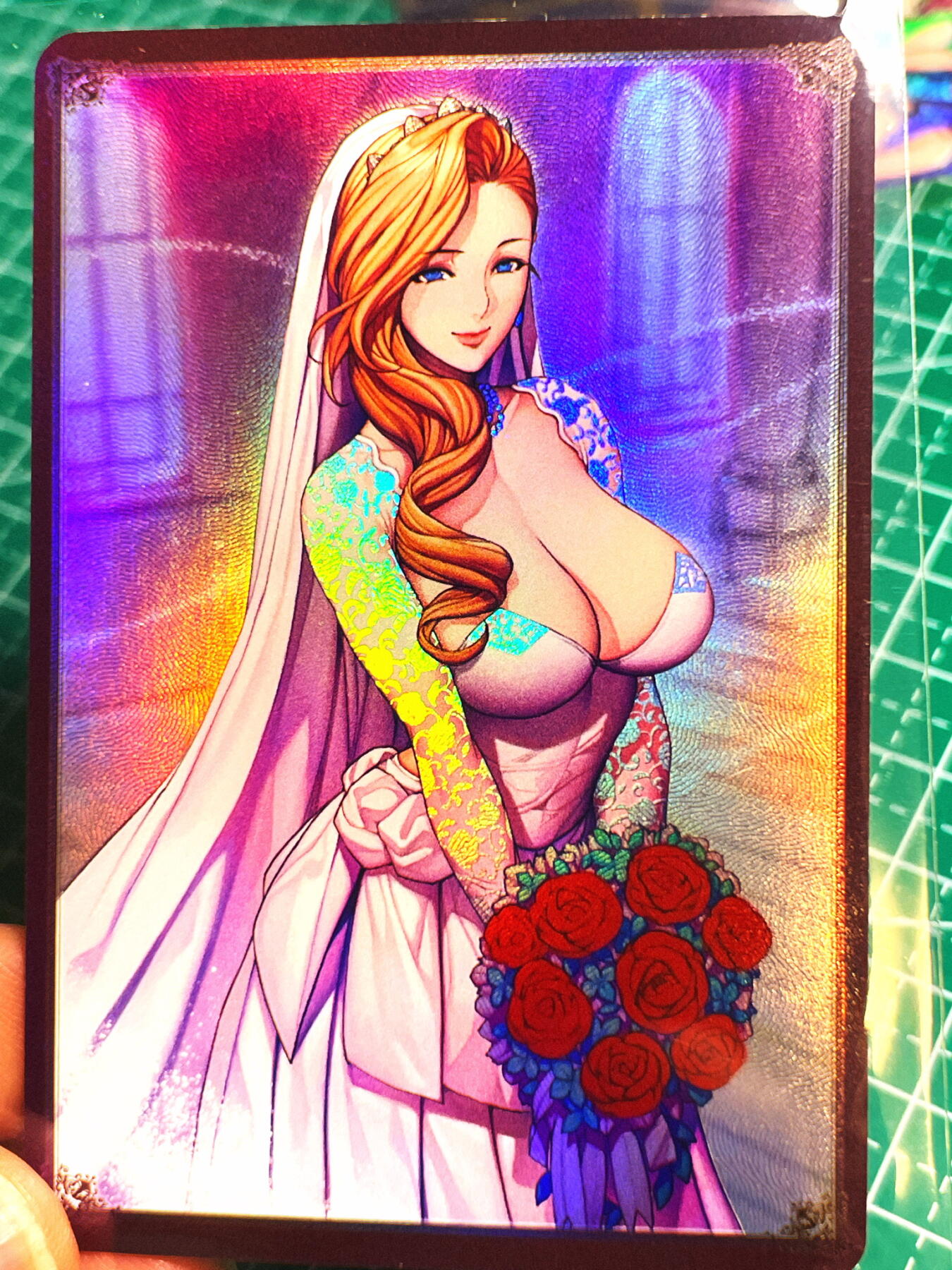 显眼宝第七期 私人收藏卡 织田一张 花嫁 折光金彩卡 小卡尺寸 2号