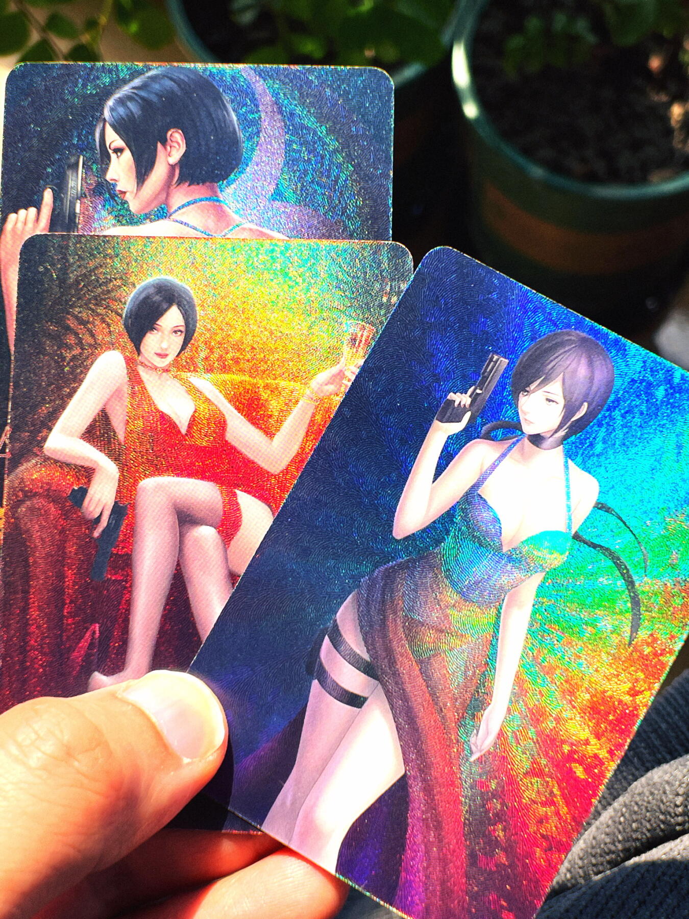 显眼宝第七期 私人收藏卡 生化危机3张 折光彩闪 小卡尺寸