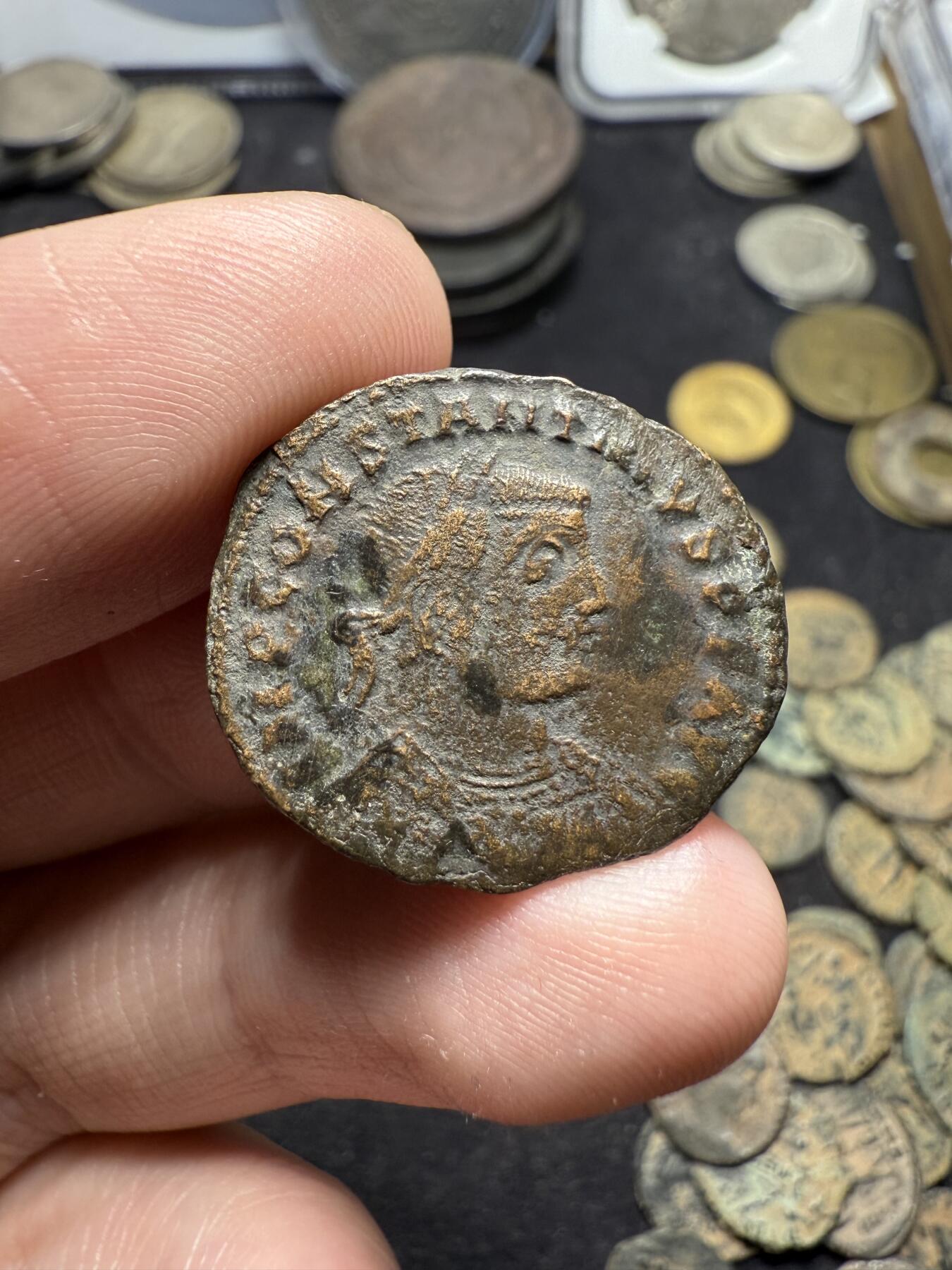 南宋泉阁俄币 外币 国币 专场第八期 古罗马 公元250-306年 君士坦提乌斯一世大型富利铜币 少见品种 通货好品