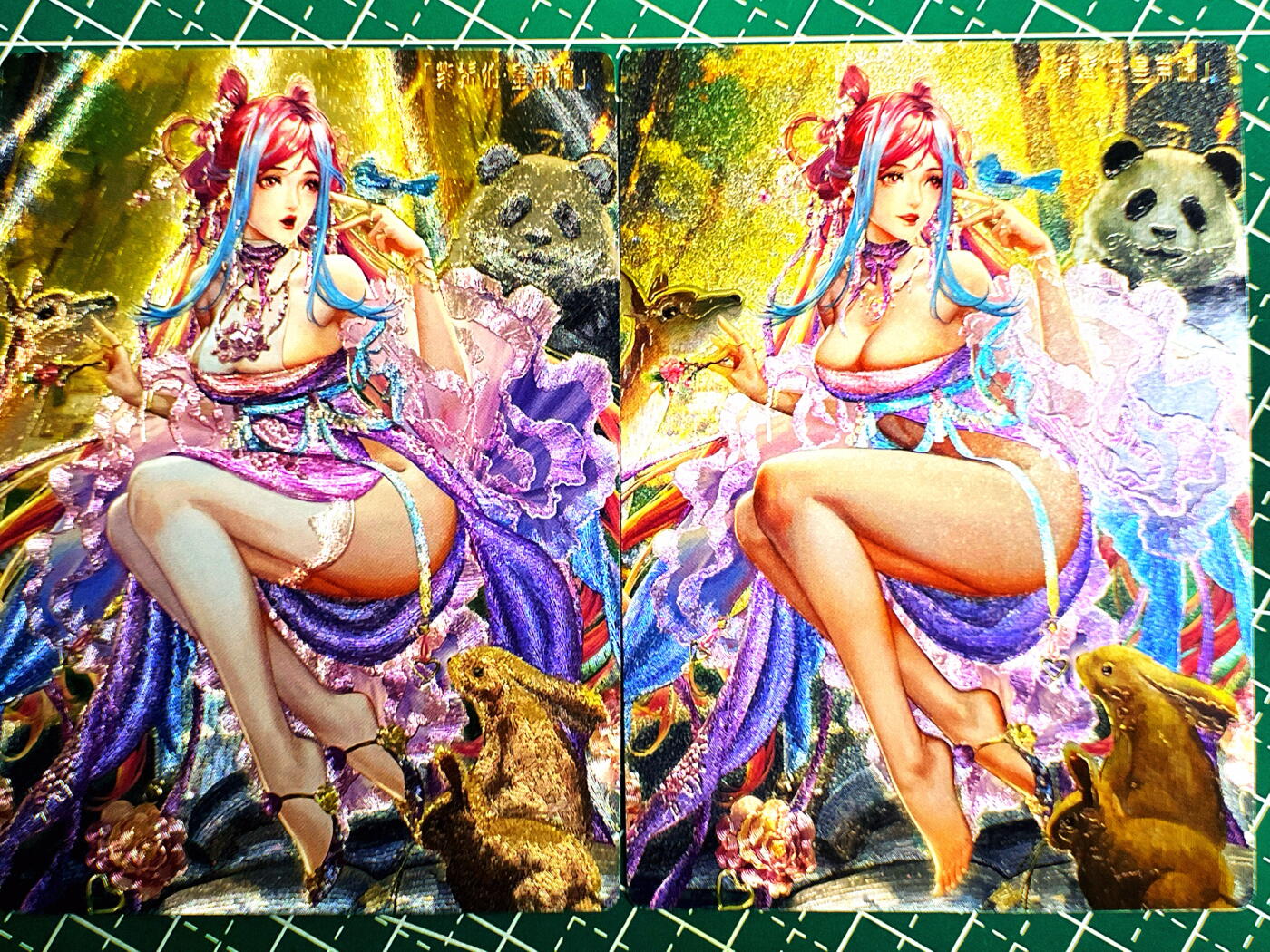 显眼宝第七期 私人收藏卡 卡玩帕克 水浒神姬 黄埔端 一组 粗闪卡2张