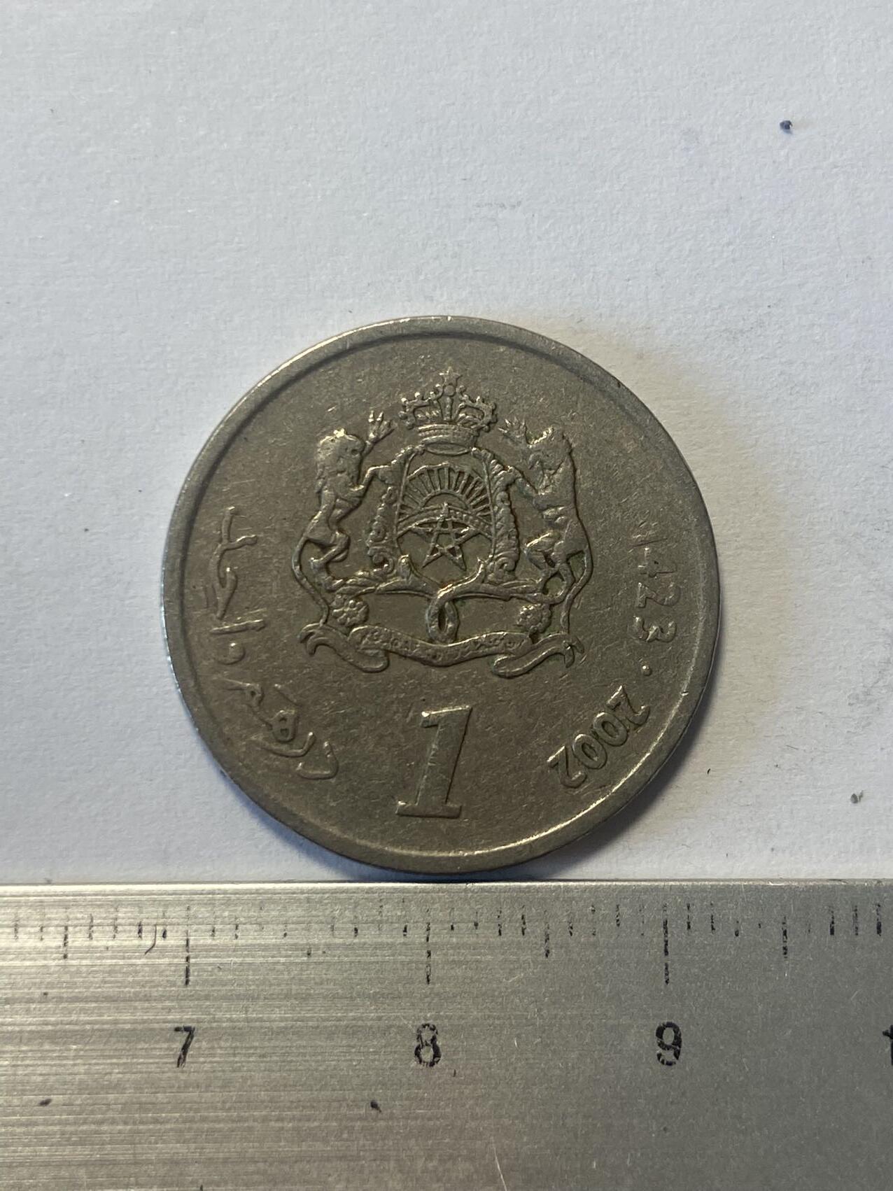 世界各国流通币纪念币等，第三期 2002年摩纳哥1第纳尔，旧品