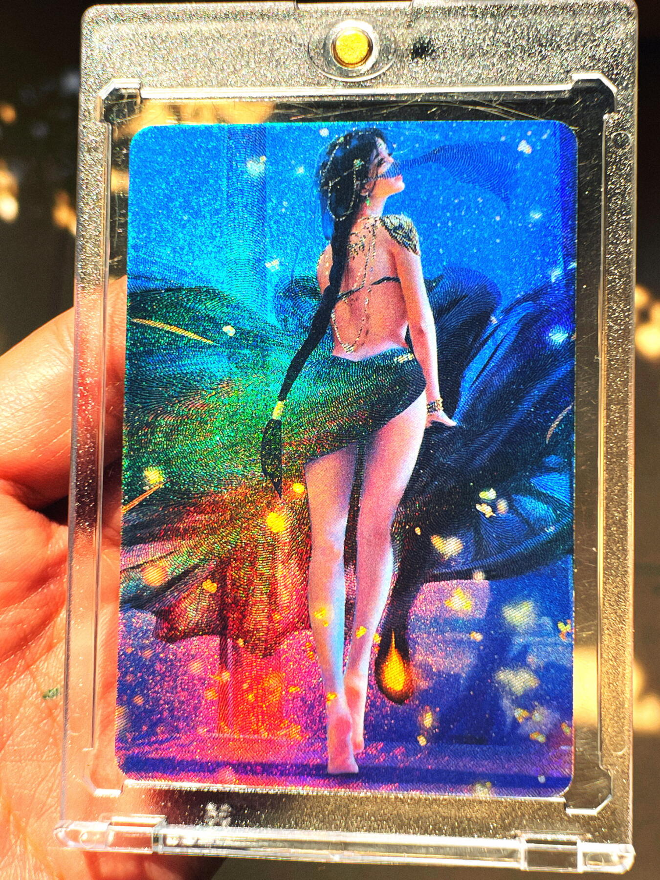 显眼宝第七期 私人收藏卡 动漫卡牌一张【背影】 鬼刀-风铃 折光彩色 小卡尺寸