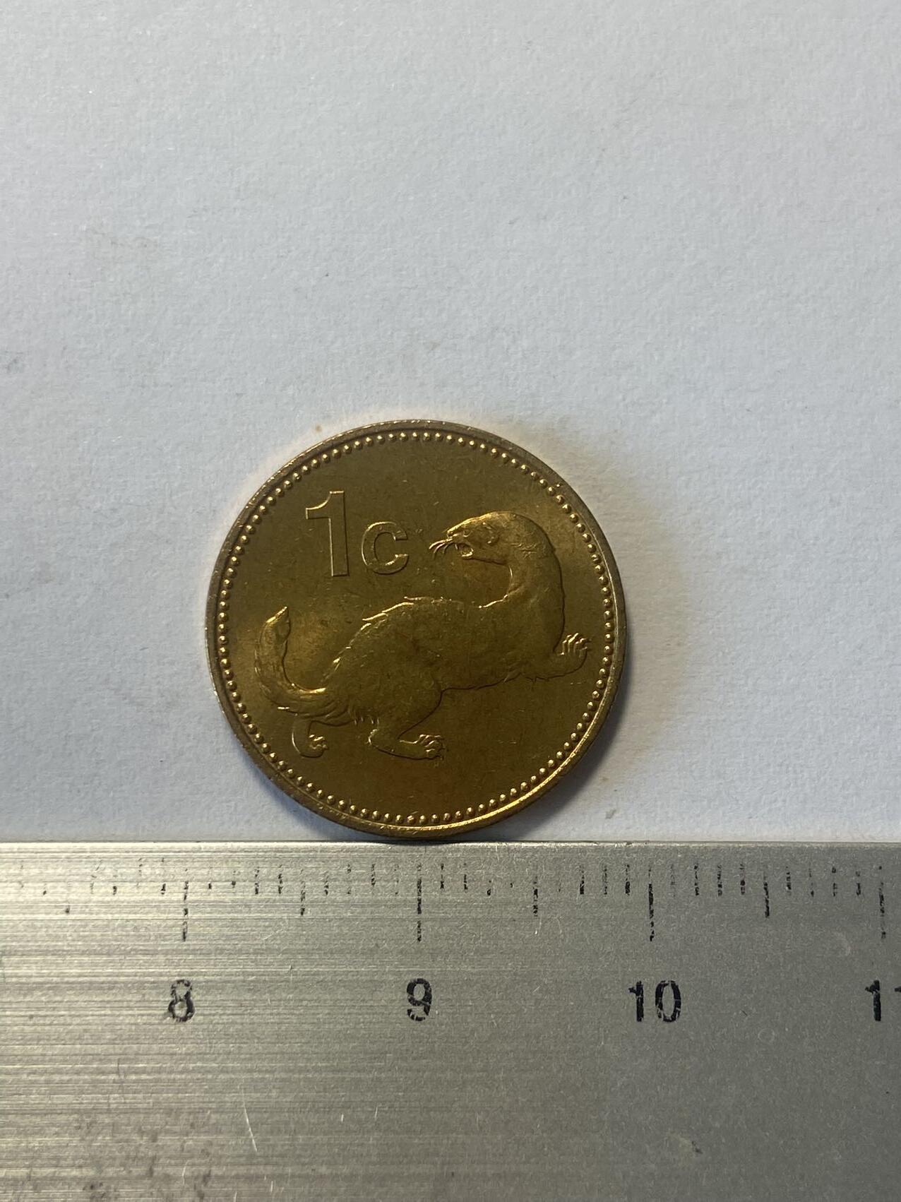 世界各国流通币纪念币等，第三期 1998年马耳他1分，全新