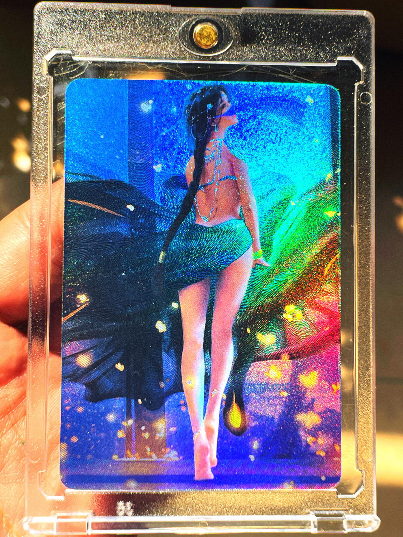 显眼宝第七期 私人收藏卡 动漫卡牌一张【背影】 鬼刀-风铃 折光彩色 小卡尺寸