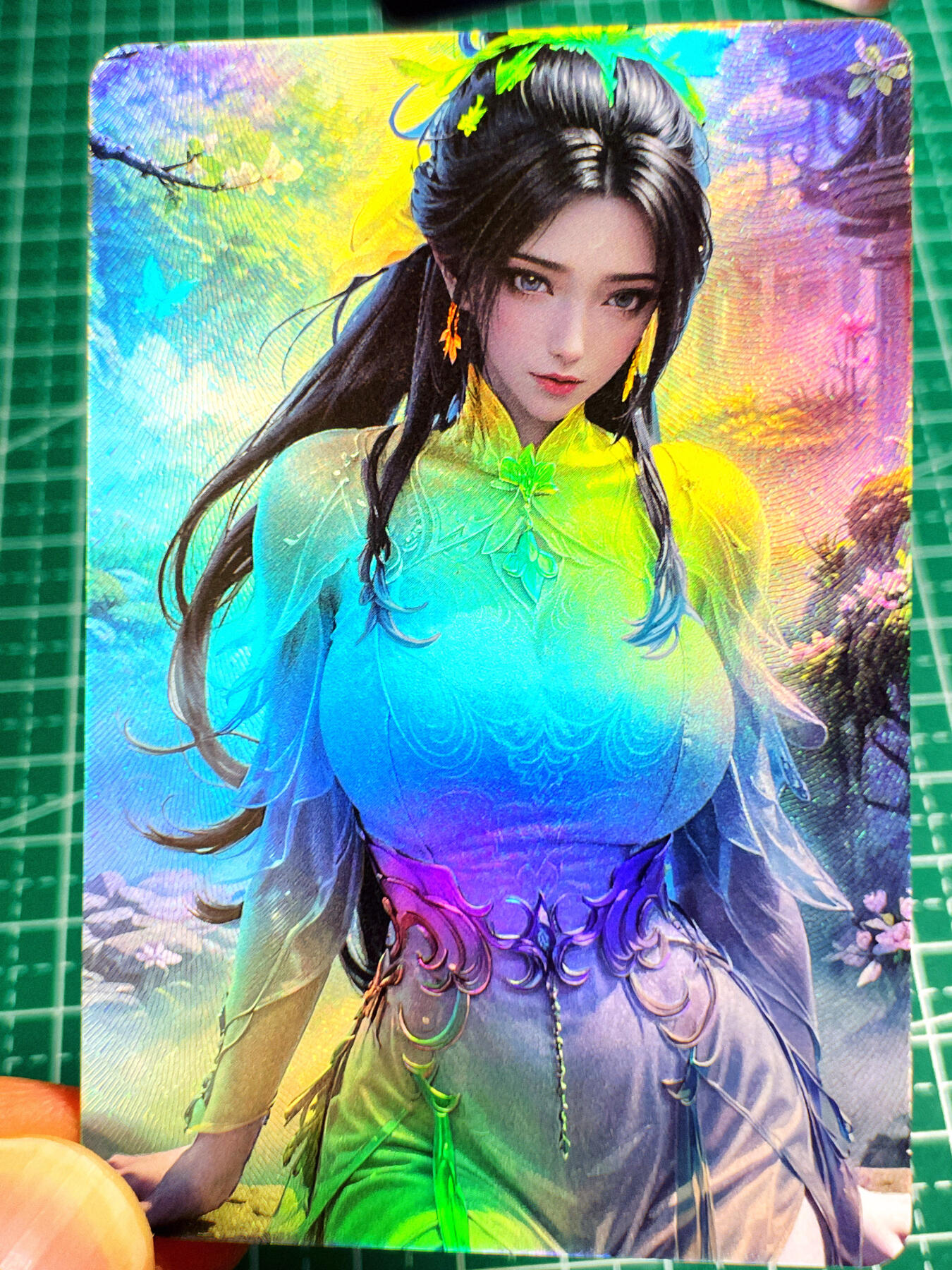 显眼宝第七期 私人收藏卡 动漫卡牌一张 诛仙 陆雪琪  折光彩闪卡 小卡尺寸 2号