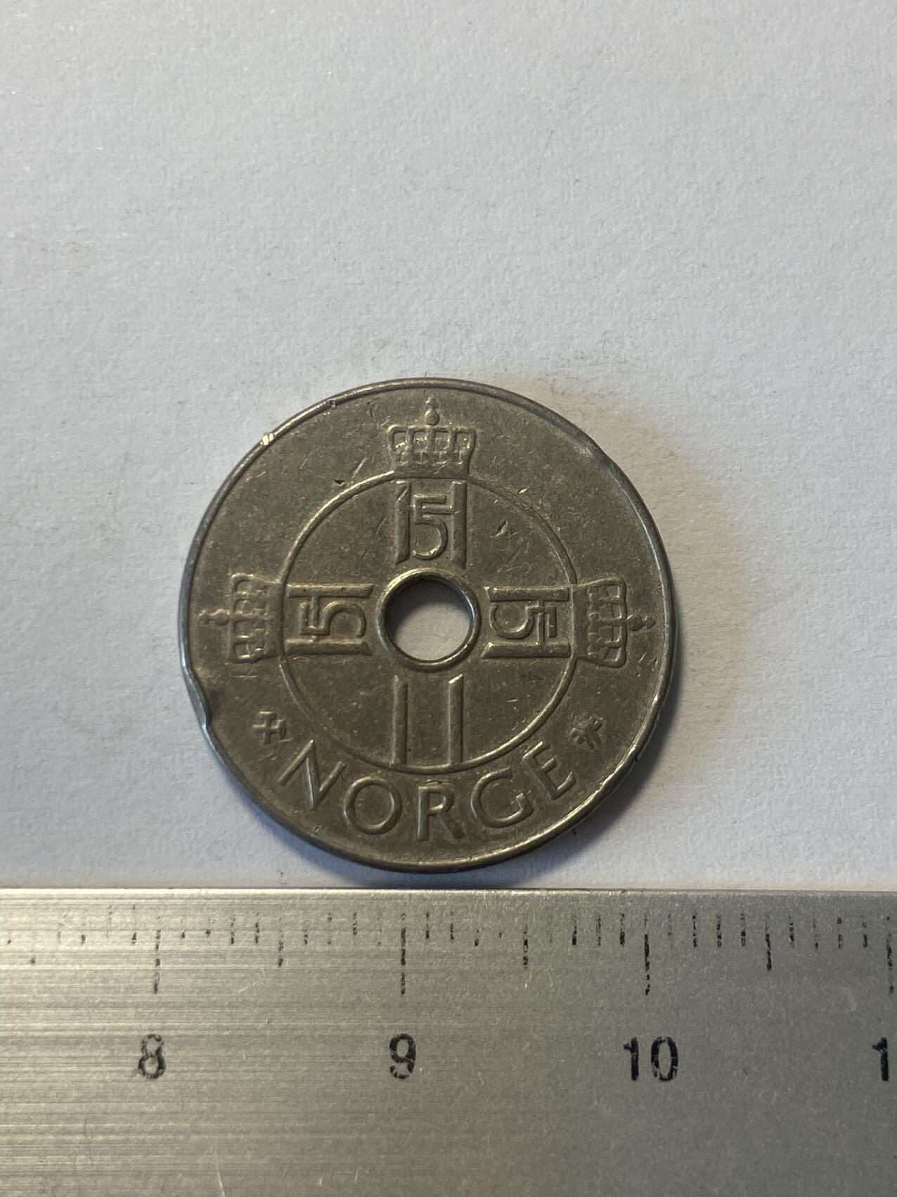 世界各国流通币纪念币等，第三期 1999年挪威1克朗，旧品