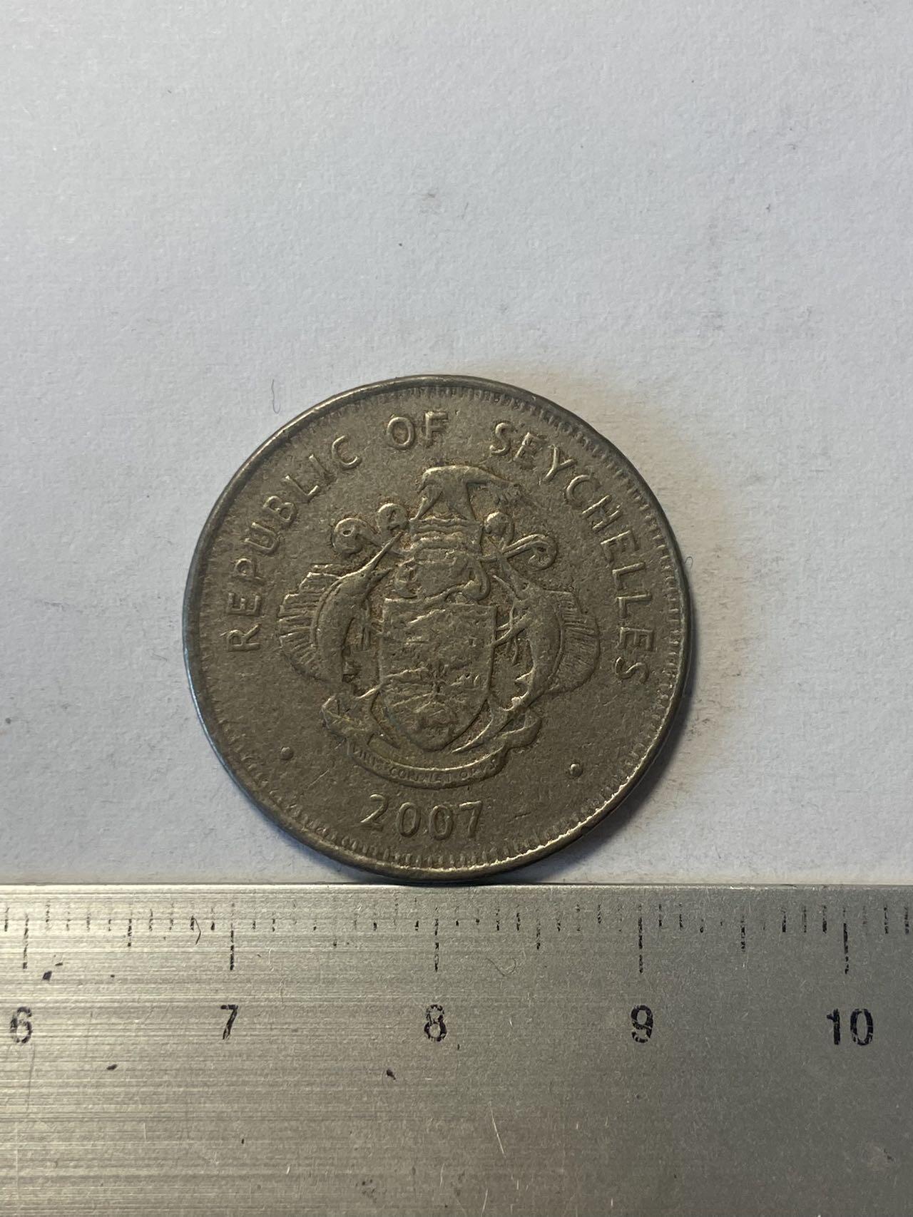 世界各国流通币纪念币等，第三期 2007年塞舌尔1卢比，旧品