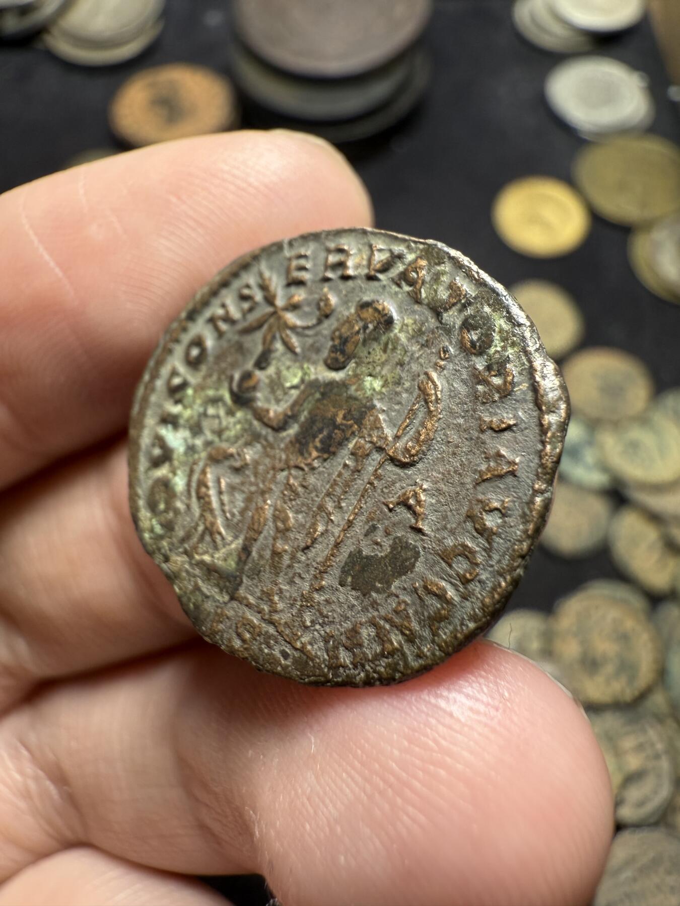 南宋泉阁俄币 外币 国币 专场第八期 古罗马 公元250-306年 君士坦提乌斯一世大型富利铜币 少见品种 通货好品