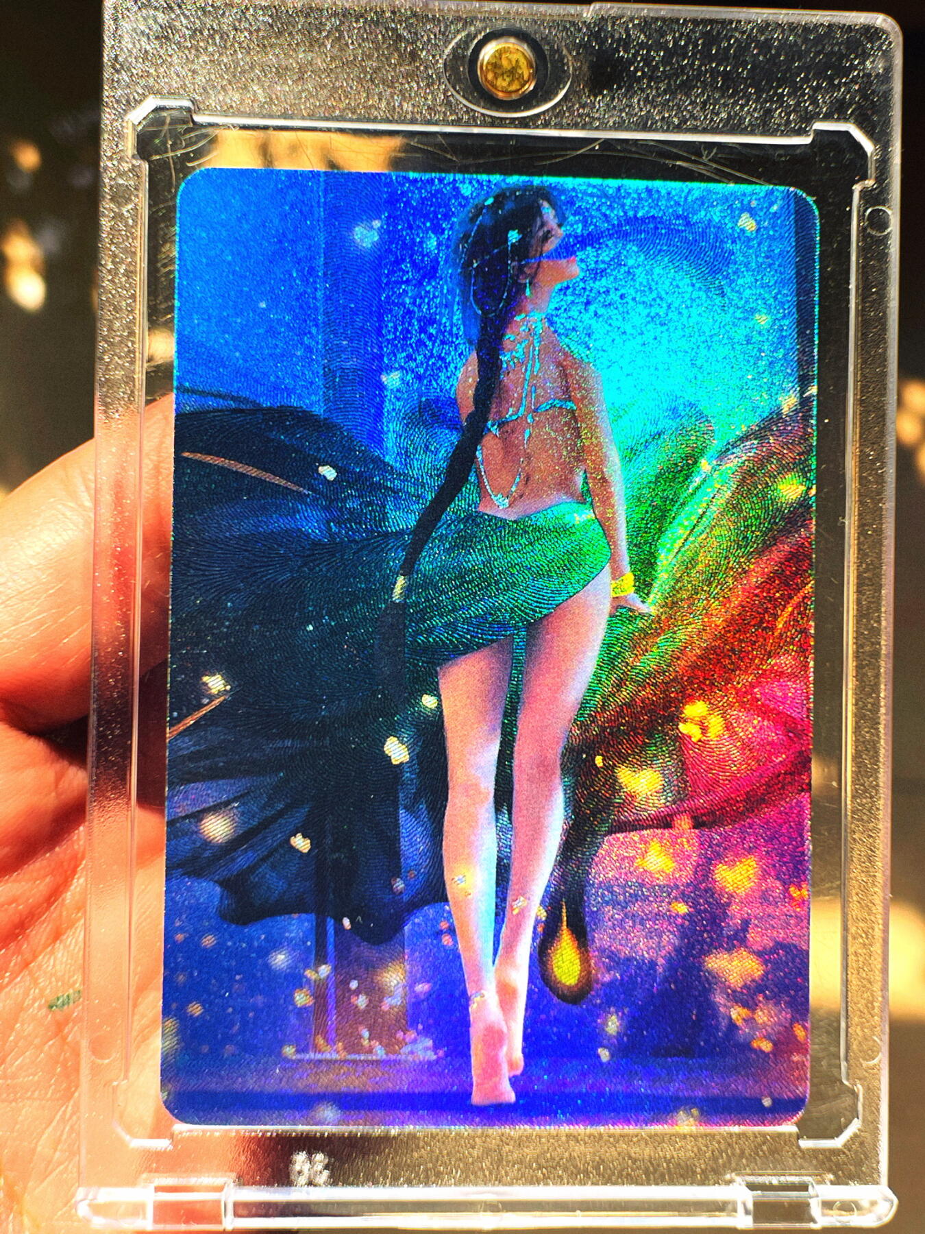 显眼宝第七期 私人收藏卡 动漫卡牌一张【背影】 鬼刀-风铃 折光彩色 小卡尺寸