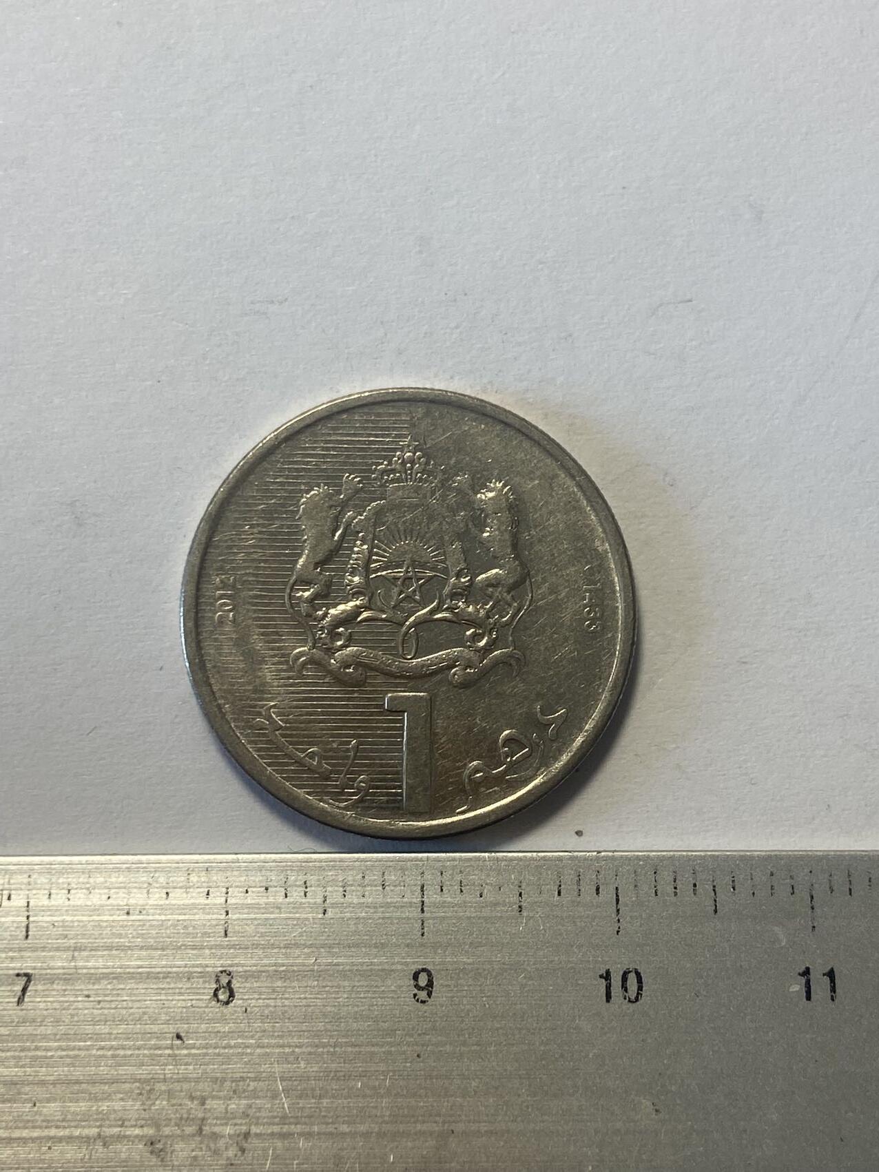 世界各国流通币纪念币等，第三期 2012年摩纳哥1第纳尔，旧品