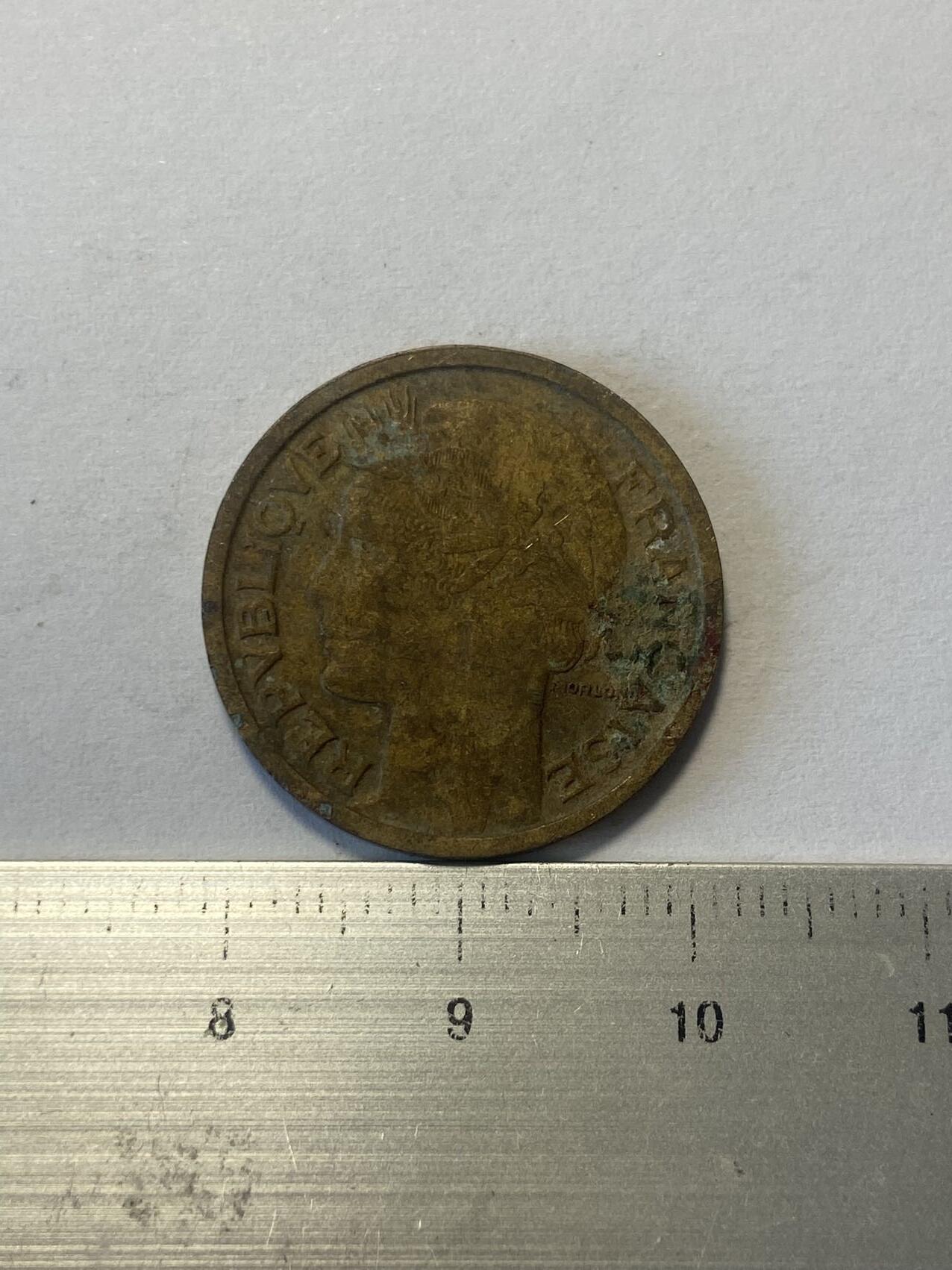 世界各国流通币纪念币等，第三期 1939年法国1法郎，旧品