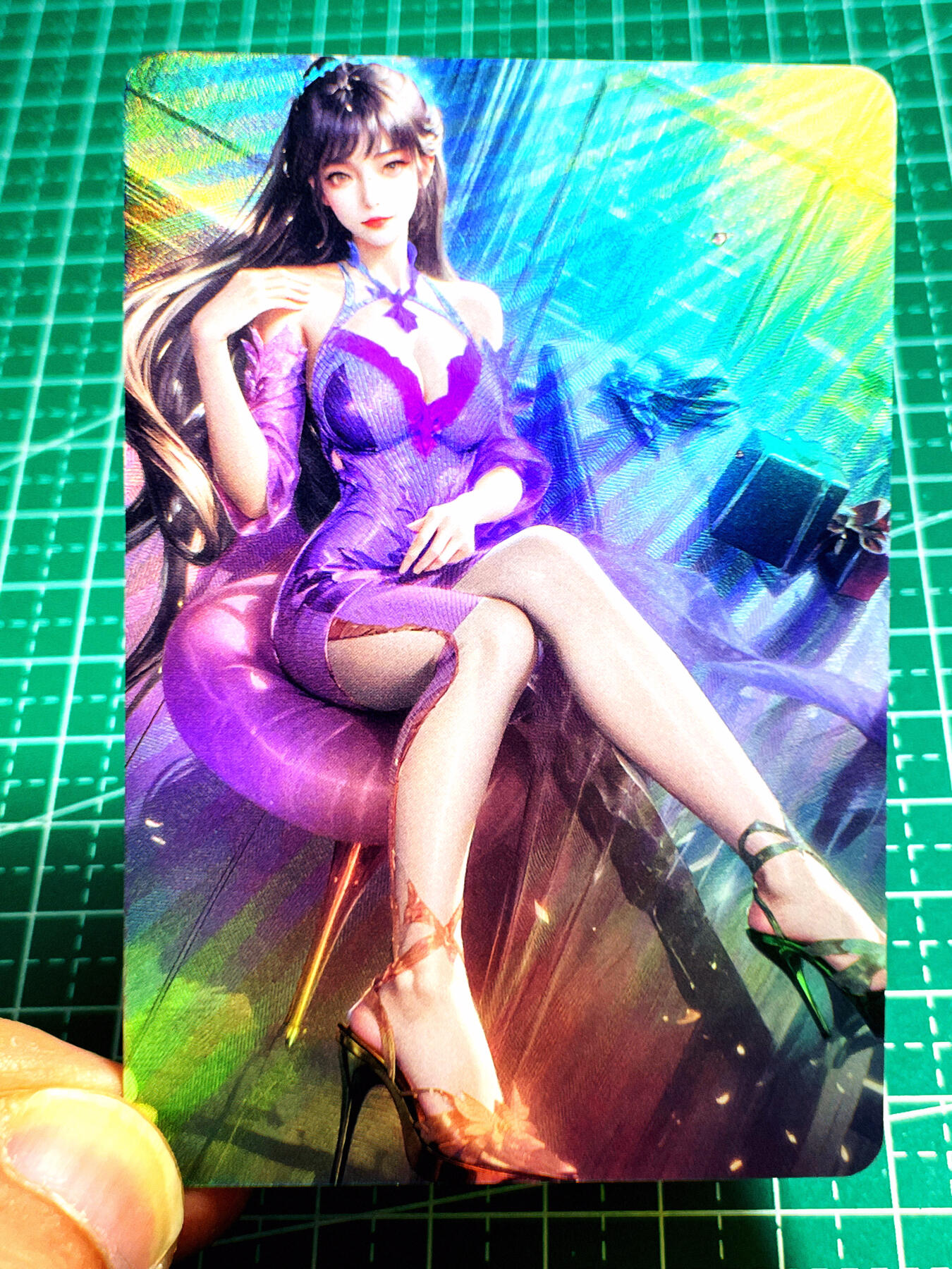 显眼宝第七期 私人收藏卡 动漫卡牌一张 斗罗大陆小舞  折光彩闪卡 小卡尺寸