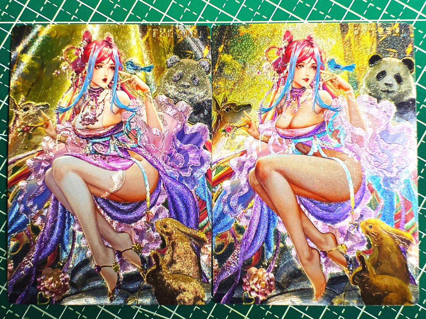 显眼宝第七期 私人收藏卡 卡玩帕克 水浒神姬 黄埔端 一组 粗闪卡2张