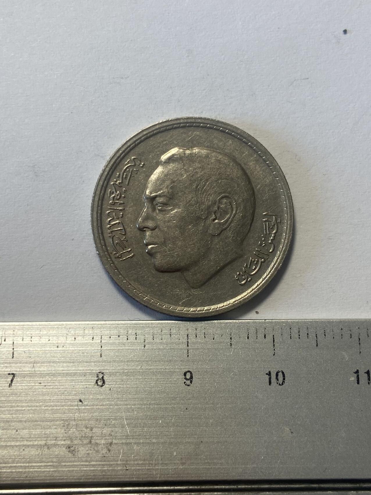 世界各国流通币纪念币等，第三期 1974年摩纳哥1第纳尔，微瑕
