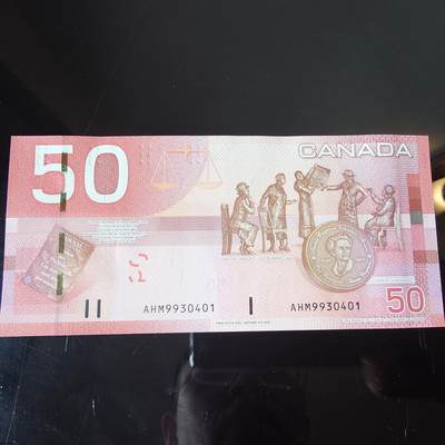【世界钱币】精选微拍第173期暨2025年第12期  部分卖剩新品上架  2006年加拿大50元旅版 全新绝品尾号401
