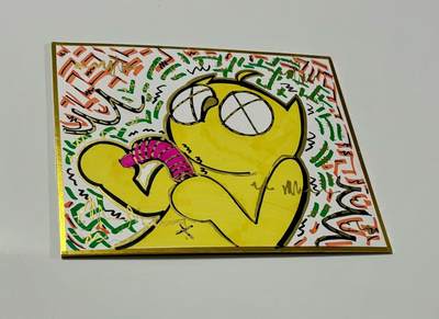 零元拍：歪歪亲笔签名原画色卡，尺寸：21/18厘米，不是复制画哦 - 零元拍：歪歪亲笔签名原画色卡，尺寸：21/18厘米，不是复制画哦