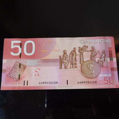 【世界钱币】精选微拍第173期暨2025年第12期  部分卖剩新品上架  2006年加拿大50元旅版 全新绝品尾号409