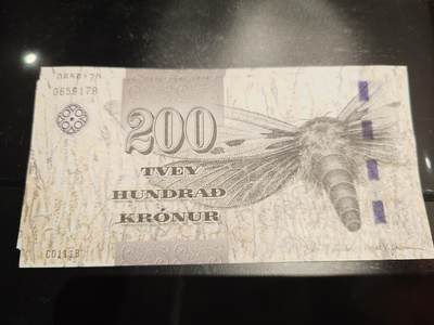 【世界钱币】精选微拍第173期暨2025年第12期  部分卖剩新品上架  2011年法罗群岛200克朗 全新绝品尾号917B