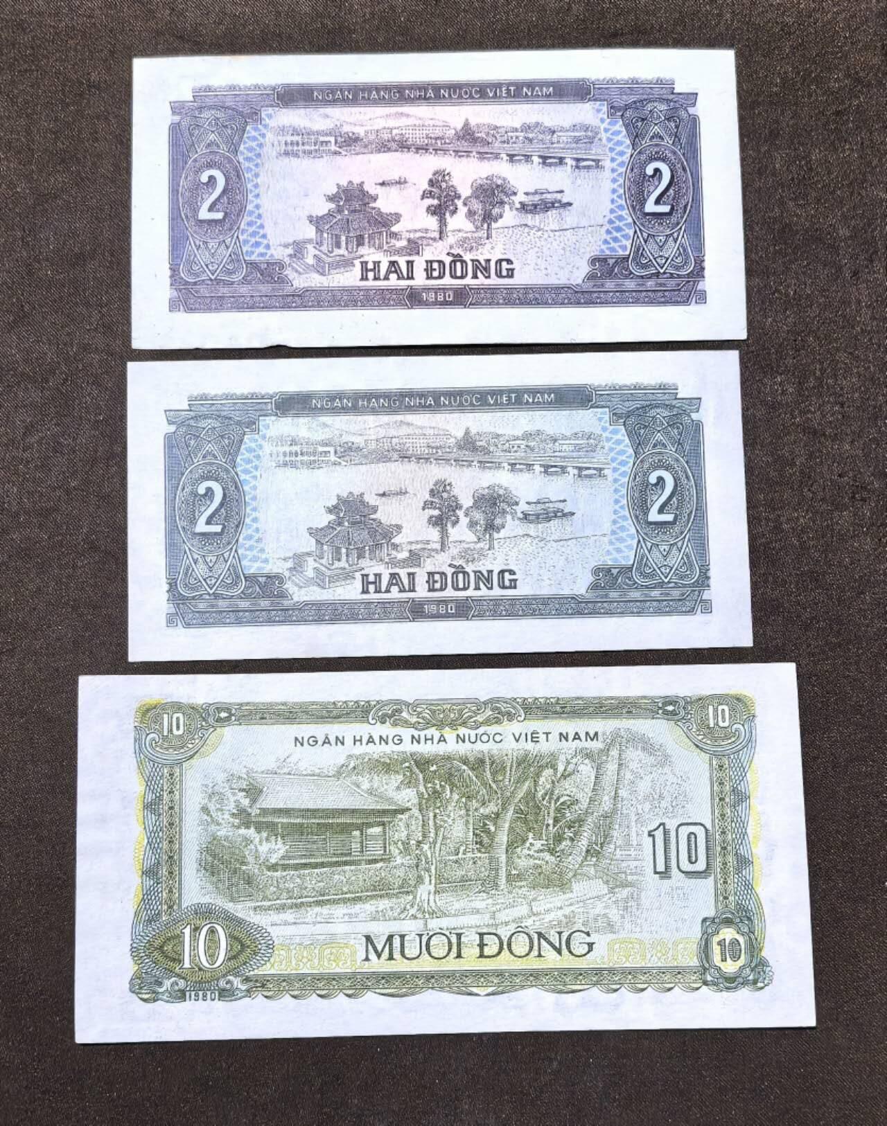 北京马甸外国币专卖第137期，外国纸币专场，陆续上拍，欢迎关注 越南早期小面值币3张，其中最上面这张下边不齐如图，略有黄斑
