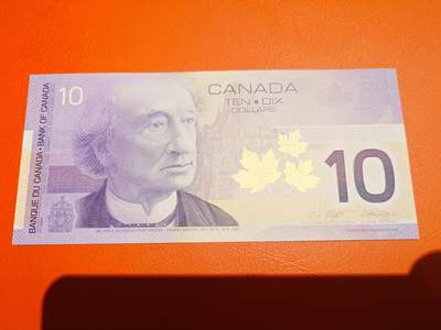 【世界钱币】精选微拍第173期暨2025年第12期  部分卖剩新品上架  2002年加拿大10元旅版 初版全新绝品尾号4456