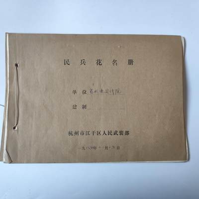 3.25日拍卖 周二晚上9点结束 - 80年代 民兵花名册