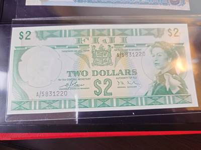 【世界钱币】精选微拍第173期暨2025年第12期  部分卖剩新品上架  斐济2元 全新绝品无47 首签