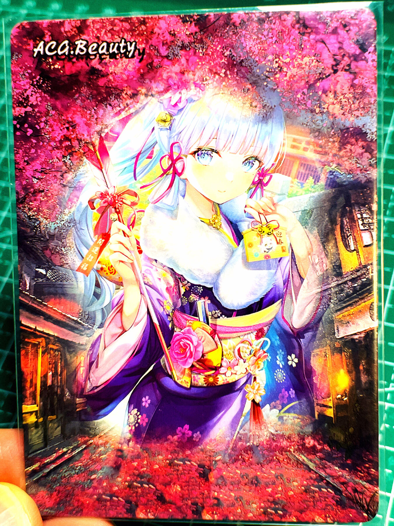 显眼宝第七期 私人收藏卡 燎原 原神 神里凌华 浮雕彩闪卡 稀有工艺