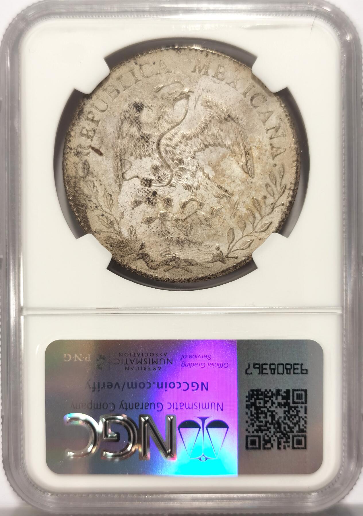 博洋堂“满目春色”三月精品专场暨第116期（全场包邮） NGC MS62 墨西哥1897年ZS FZ版花边鹰洋，关门年份，原味窖藏状态，滴水未下