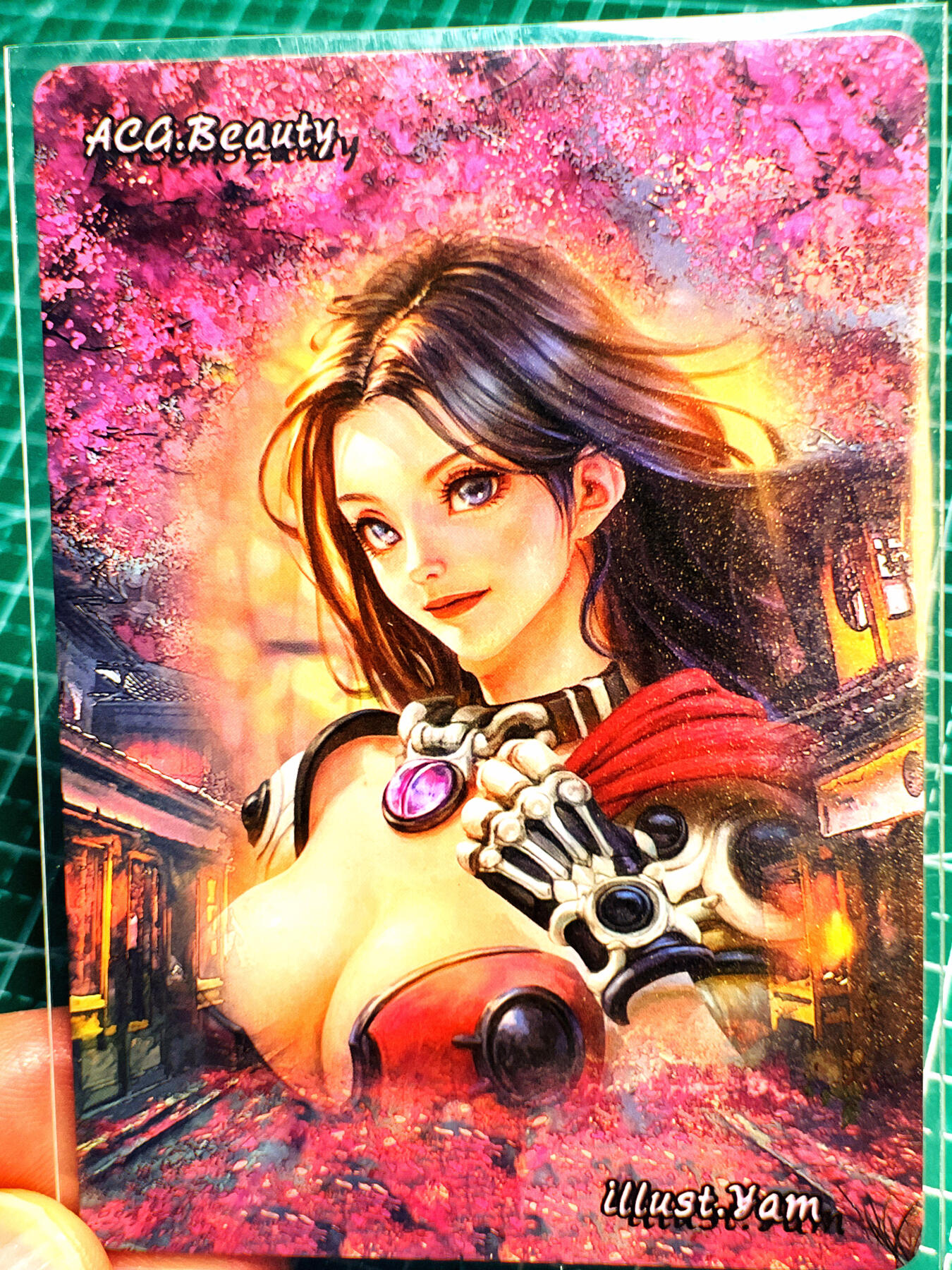 显眼宝第七期 私人收藏卡 燎原卡牌 燎原ACG 特卡一张 超酷的战斗少女一枚