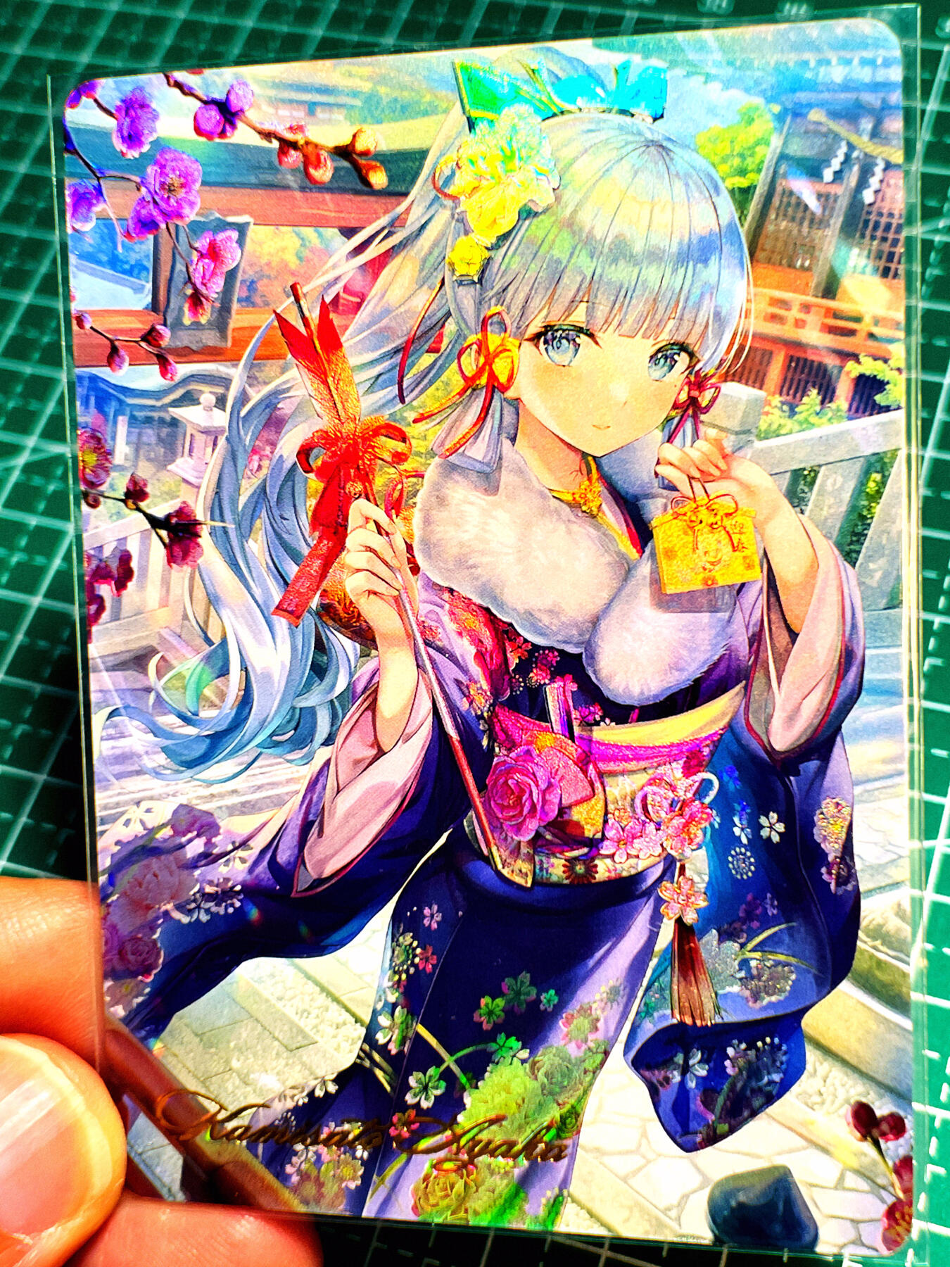 显眼宝第七期 私人收藏卡 燎原 原神 神里凌华 浮雕彩闪卡 稀有工艺