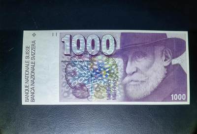 叁拾收藏第26期 - 瑞士1988年1000法郎  大蚂蚁  UNC