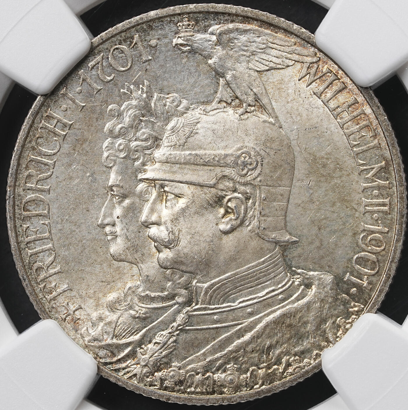 修遠堂世界钱币第六十三期 NGC MS64 1901年普鲁士建国200周年2马克银币