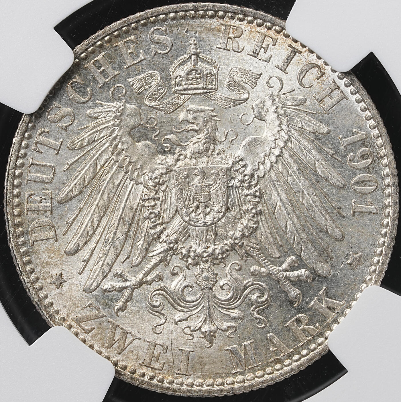 修遠堂世界钱币第六十三期 NGC MS64 1901年普鲁士建国200周年2马克银币