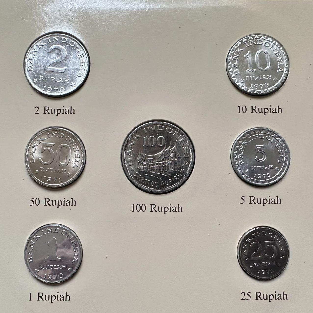 🌹外币初藏🌹🐯2025年第30场  每周二四六晚8️⃣点 接代拍 富兰克林 印尼七枚装
