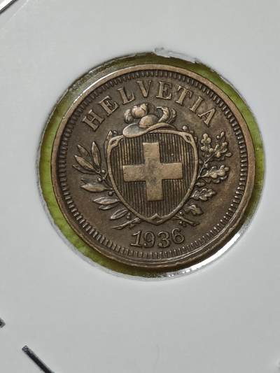 2025年第十八场(总第四十四场）外国好品散币(免佣金) - 稀少美品瑞士🇨🇭1936年1分(B标，伯尔尼造)