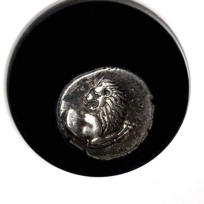 NGC评级精美古希腊回头狮子银币凝绿轩欧洲古代钱币首饰西方古典b16-5 - NGC评级精美古希腊回头狮子银币凝绿轩欧洲古代钱币首饰西方古典b16-5